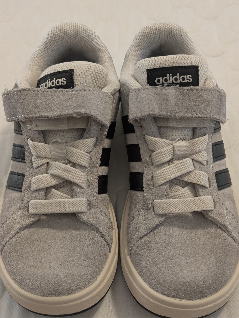 Adidas Grand Court 00s Shoes Kids Sneakers Gray/Black sz 12
